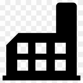 Factory Building Silhouette Svg Png Icon Free Download - Fabrica Icon Clipart