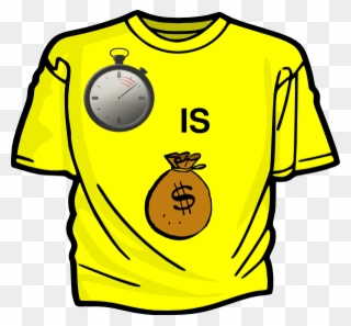 Time Is Money Clip Art - Tshirt Clipart - Png Download
