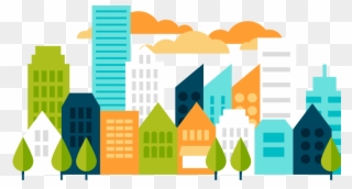 Clip Art Transparent Stock Collection Of Free Builded - Smart City Vector Png