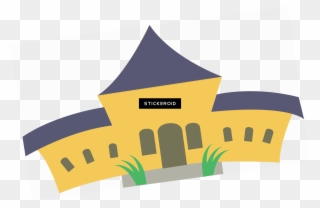 School Building - House Clipart