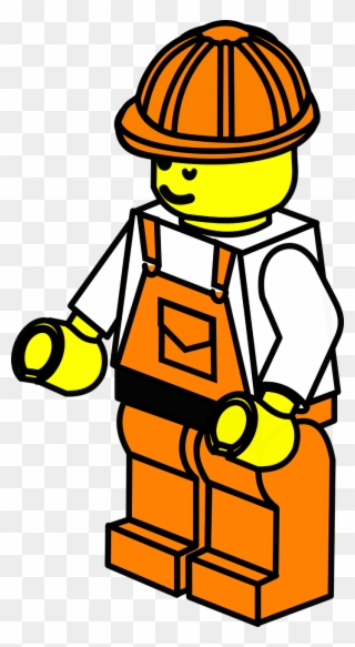 Construction Worker - Lego Construction Clip Art - Png Download