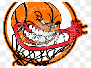 Clipart Library Library Vector Free Download Clip - Basketball Biting Net - Png Download