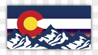 Picture Black And White Download Colorado Vector Flag - Bumper Sticker Clipart
