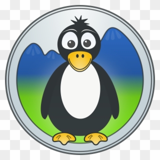 A Penguin In The Mountains Clip Art Download - Breast Cancer Penguin Magnet - Png Download