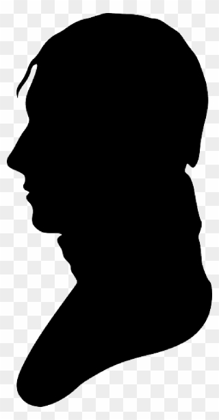 Clip Arts Related To - Silhouette Of Mans Face - Png Download