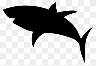 Great White Shark Silhouette Clipart