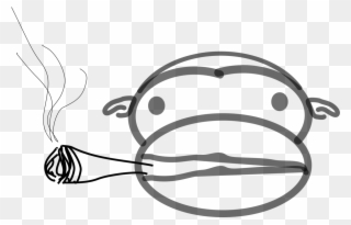 Free Smoking Monkey - Smoking Clipart