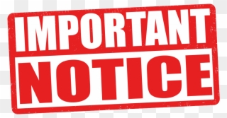 Important Notice Clip Art - Important Information - Png Download