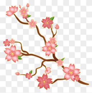 Svg Library Stock Cherry Blossoms Clipart - Cerezo Vector Fondo Transparente - Png Download