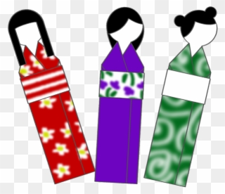 Japanese Bookmarks And - Printable Japan Paper Dolls Clipart