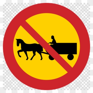 Download No Entry For Animal Drawn Vehicle Clipart - Clip Art - Png Download