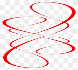 Swish Vector Red - Fancy Lines Clip Art - Png Download