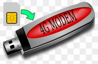 Mobile Broadband Modem 3g Subscriber Identity Module - Flash Modem Png Clipart