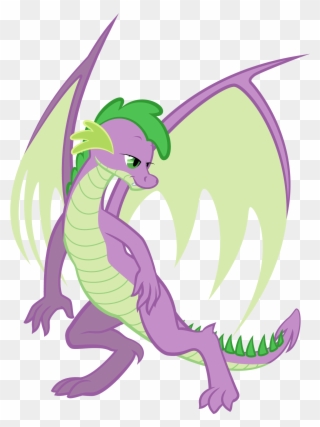 Spike - Mlp Spike With Wings Clipart