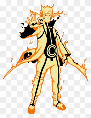 With Kurama Sage Mode, And Standard Sage Mode Having - Naruto Kurama Mode Clipart