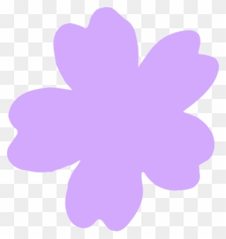 Light Purple Flower Clip Art - Flower Png Purple Clipart Transparent Png