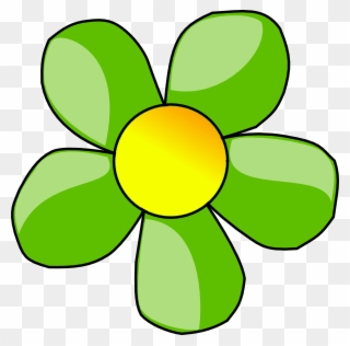Flower Clipart Green - Png Download
