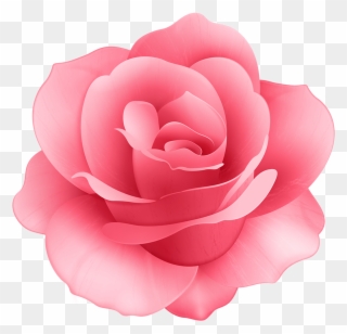Rose Flower Clip Art Image - Pink Rose Flower Clip Art - Png Download