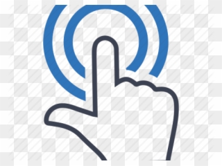 Fingers Clipart Touch Screen - Trace Icon Png Transparent Png