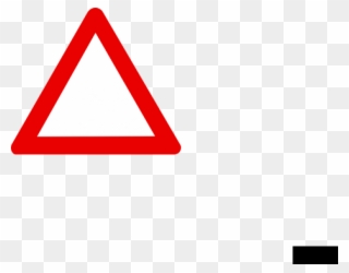 Warning Sign Clipart - Blank Triangle Road Sign - Png Download