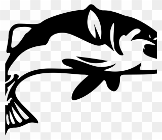 Clipart Black And White Clip Fish - Png Download