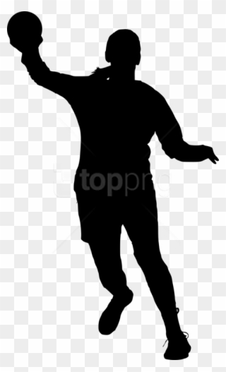 Free Png Sport Handball Silhouette Png Images Transparent - Player Clipart