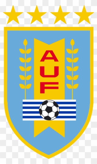 Escudo Asociación Uruguaya De Fútbol V2 - Uruguay National Football Team Logo Clipart