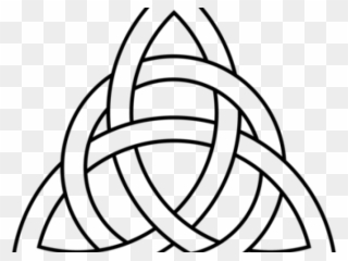 Spiral Clipart Triquetra - Celtic Trinity Knot Outline - Png Download
