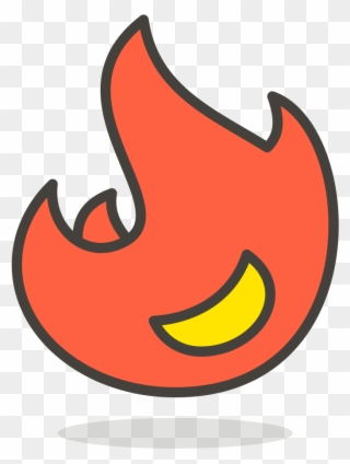 Transparent Color Emoji Fire Art Transparent Color - Emoji Llama De Fuego Png Clipart