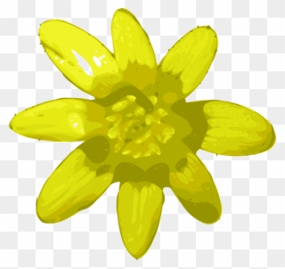 Yellow Flower Svg Clip Arts 600 X 568 Px - Png Download