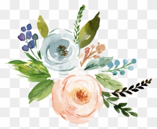 Fine Watercolor Flower Transparent - Watercolor Flowers Transparent Png Clipart