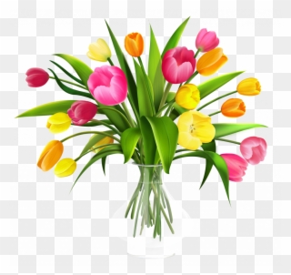 Better Free Flower Pics Clip Art Flowers In Vase Use - Vase Of Flowers Clip Art - Png Download
