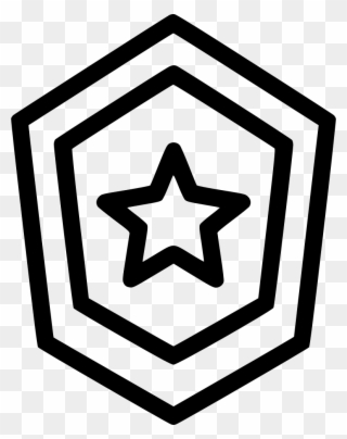 Vector Royalty Free Library Shield Star Reward Award - Tattoo Stern Clipart