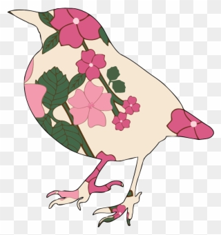 Floral Design Flower Art Petal Computer Icons - Birds Cosmetic / Travel Bag Clipart