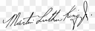 Picture - Firma De Martin Luther King Clipart