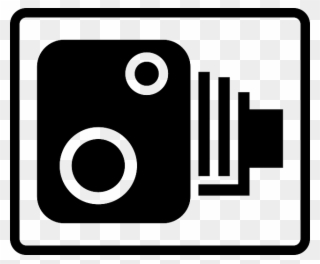 Cctv Clipart Traffic Camera - Uk Speed Camera Sign - Png Download