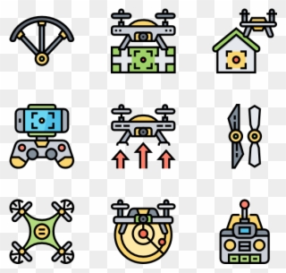 Drone - Family Of 3 Icon Clipart