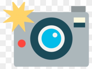 Photo Camera Clipart Camera Flash - Whatsapp Emoji Camera - Png Download