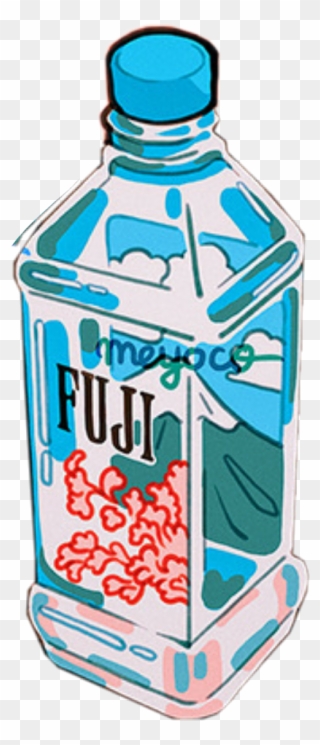 Transparent Fiji Water Aesthetic Clipart