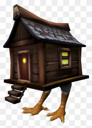 Black And White Image Baby Yaga S House Pet Png - Baba Yaga House Runescape Clipart