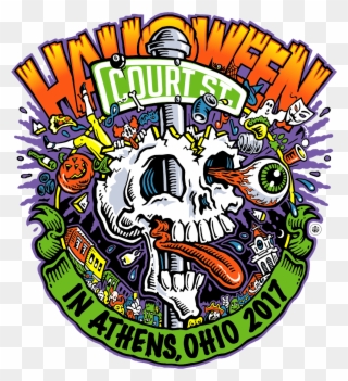 Athens Ohio Halloween Block Party Clipart