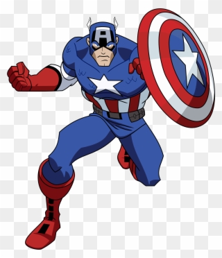 Png Free Library Clipart Panda Free Images - Captain America Comic Png Transparent Png