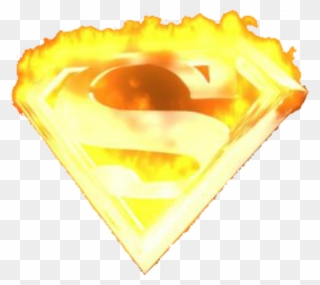 Fiery Superman Logo Clipart