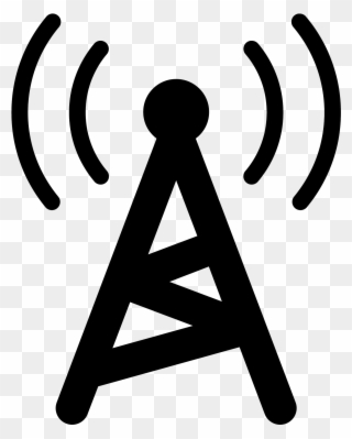 Radio Tower Filled Icon - Cell Tower Icon Png Clipart