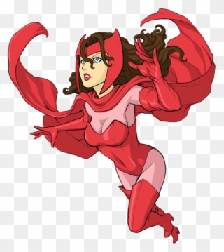 Marvel Comicu0027s Scarlet Witch - Marvel Scarlet Witch Cartoon Clipart