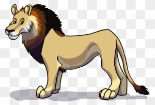 Cartoon Lion By Tirrih On Clipart Library - Masai Lion - Png Download