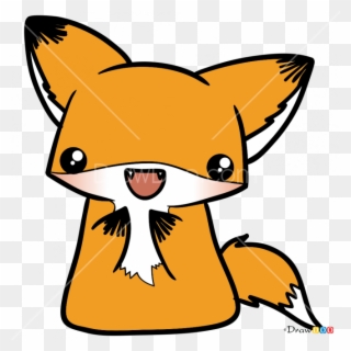 Carnivore Drawing Kawaii - Draw A Cute Fox Clipart