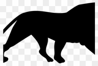 Mountain Lion Clipart Silhouette - Lion Silhouette - Png Download