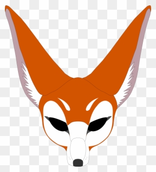 Fox Clipart Face - Red Fox Shower Curtain - Png Download
