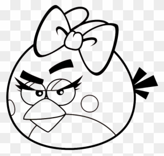 Coloring Pages For Girls Online - Girl Angry Birds Coloring Pages Clipart